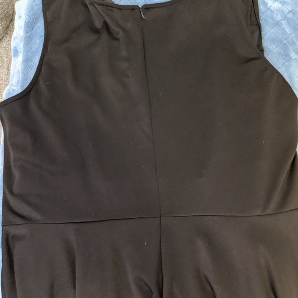 Ashley Stewart Black Mesh Peek-A-Boo Dress - Picture 6 of 6